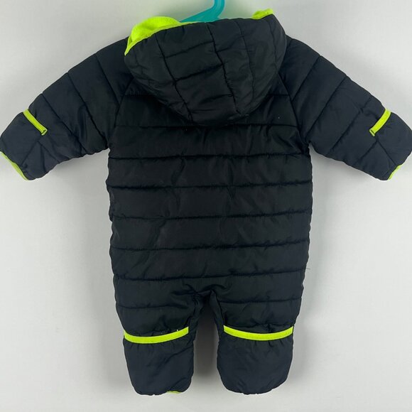 Nike Kids Unisex Baby Toddler Snowsuit Jumpsuit Size 3/6M Black Long Sleeve Zip - Picture 6 of 9